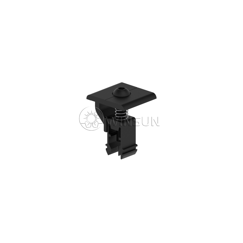 all black universal clamp for fixing solar panel