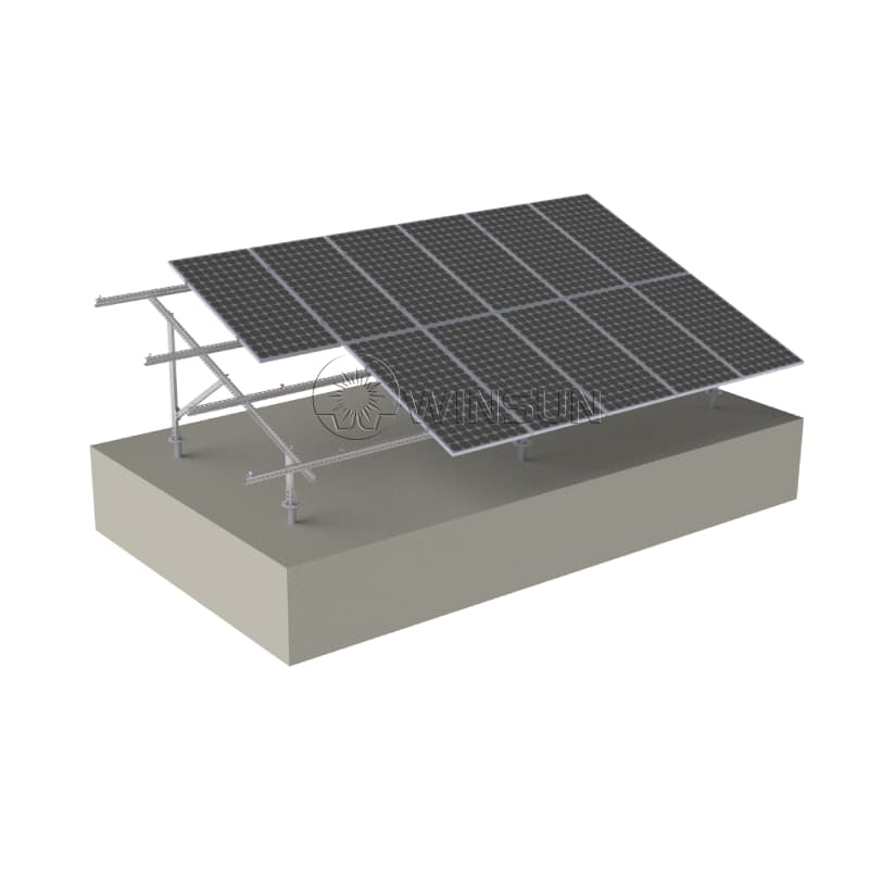 steel PV ground mounting system