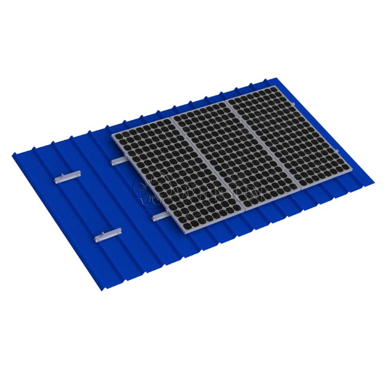 Trapezoidal Sheet Metal Roof Solar Mounting System