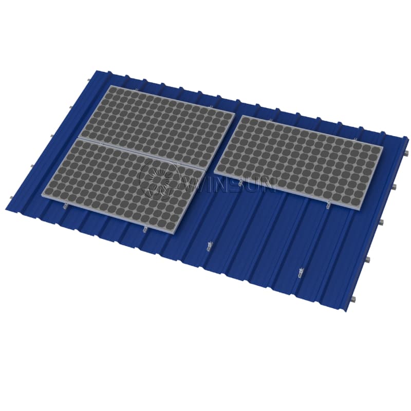 trapezoidal sheet metal roof solar mounting barackets