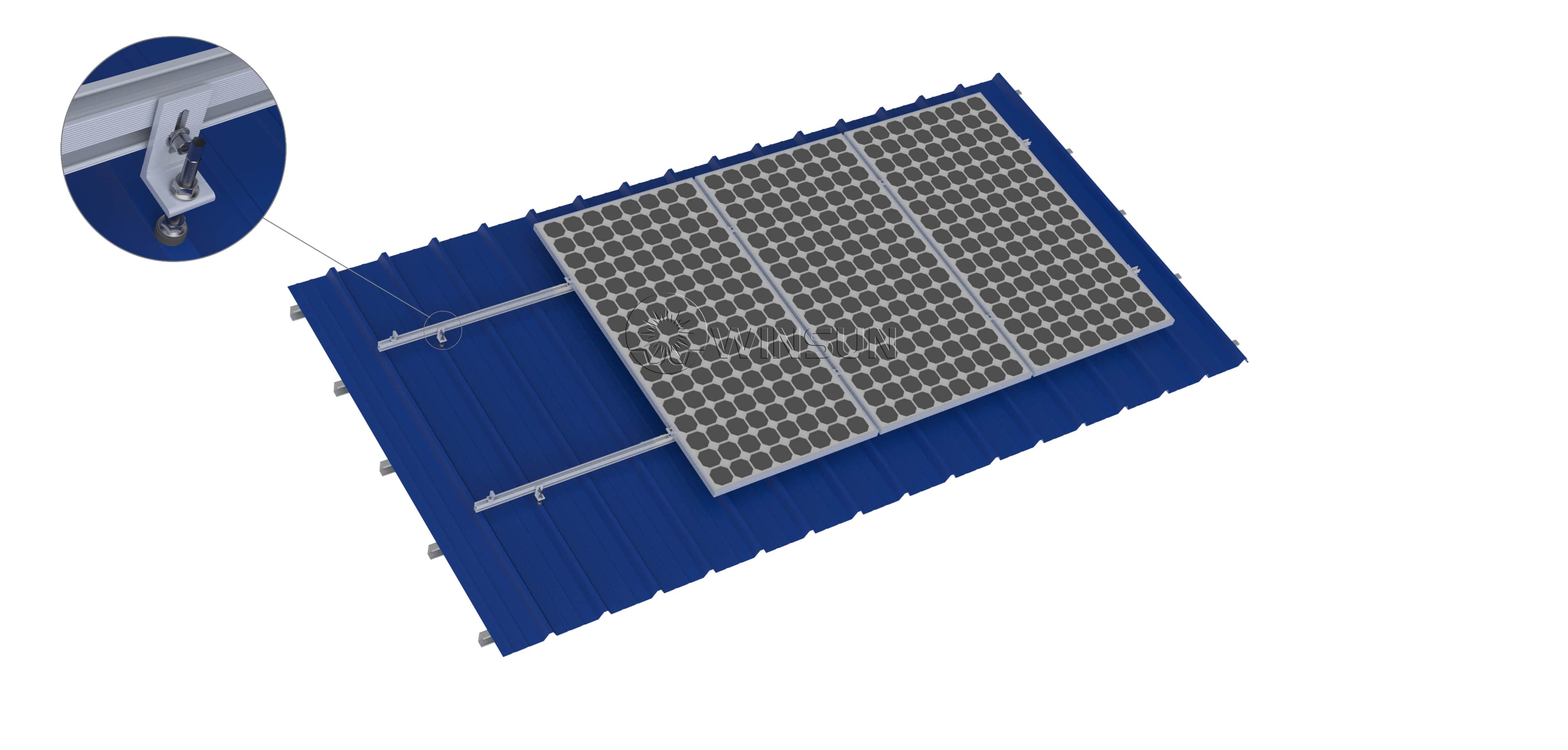 hanger bolt solar mounting system for tin roof