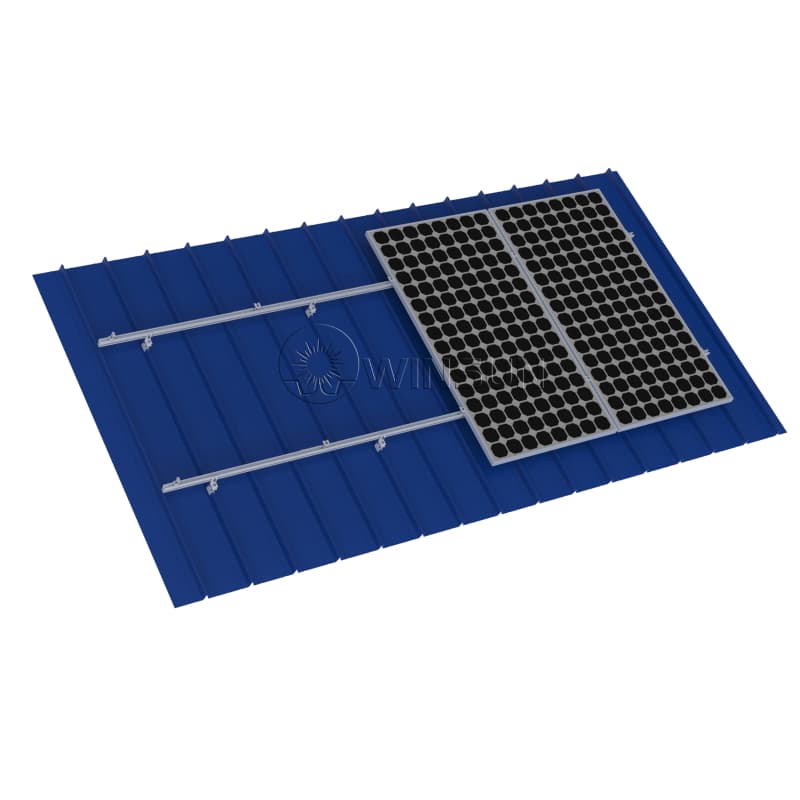 rib clamp metal roof solar mounting system