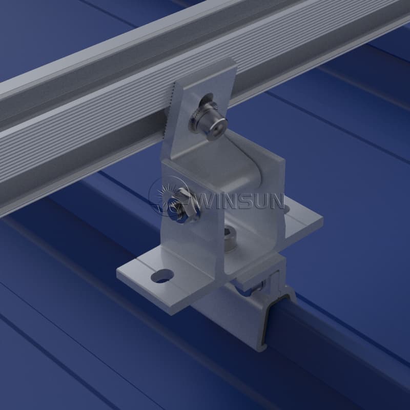 adjustable tilt mounts for metal roof