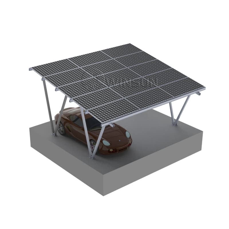 aluminum solar PV carport structure