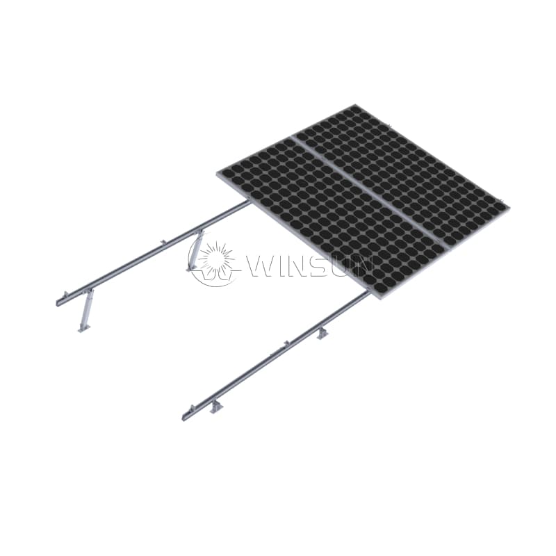asjustable tilt solar mounting system for flat roof solar panel mounts