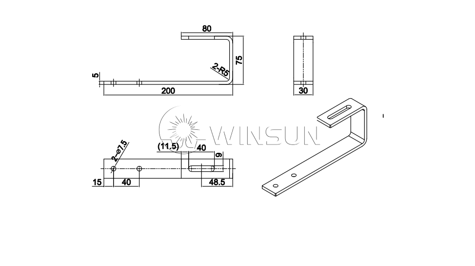 stainless steel tile roof hook