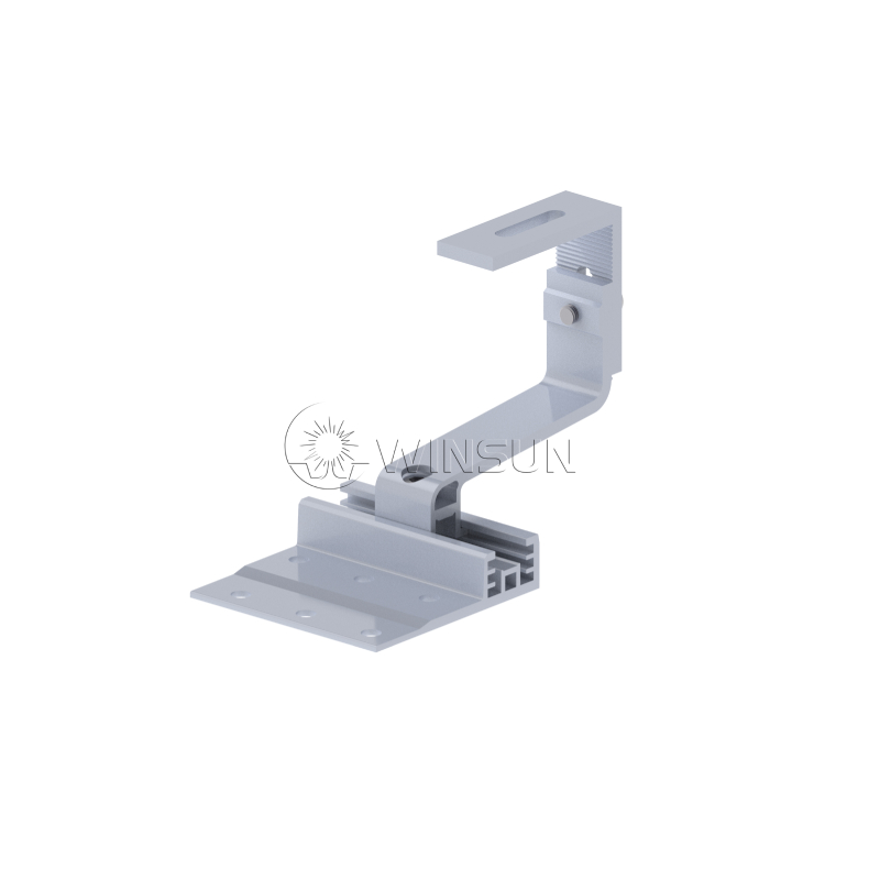 Aluminum 3-way adjustable tile roof hook