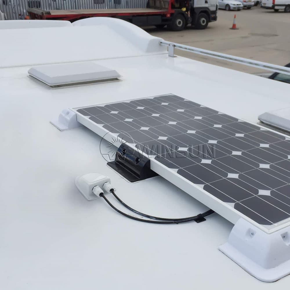 installing solar panel on rv roof without drilling