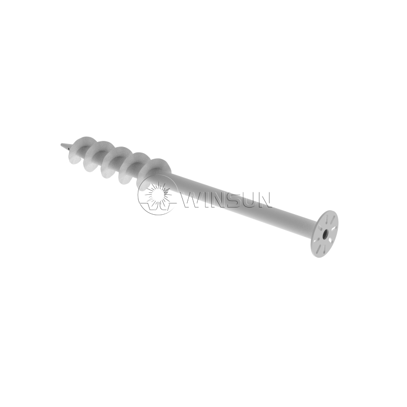 Ground screw for solar ground mounting system
