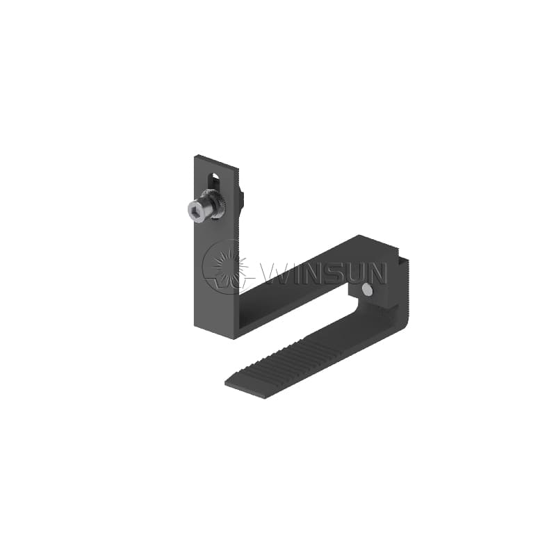 aluminum tile roof hook in black