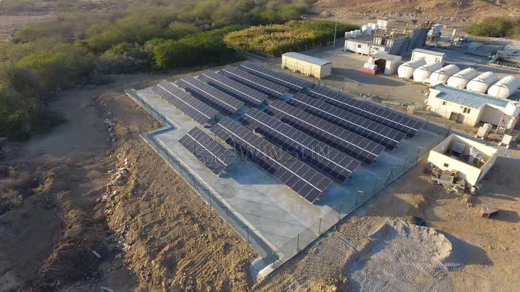 winsun concrete base solar mounting system