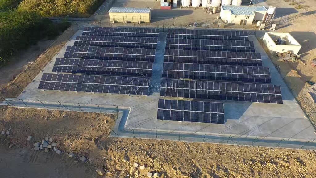winsun concrete base solar mounting system