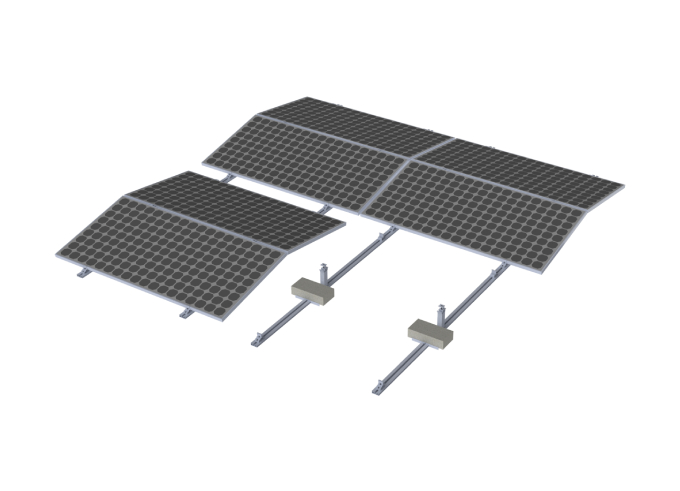 Winsun New Ballasted Mounting System, Enhancing Solar Panel Installation on Cement Flat Roofs