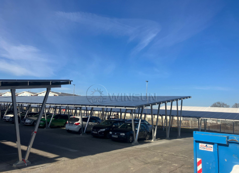 6.7MW Waterproof Solar Carport In Austria