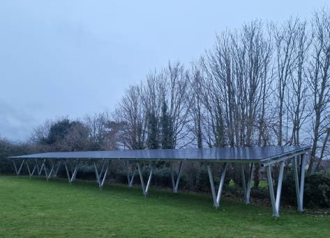 40.85 kWp Aluminum Waterproof Solar Carport Mounting System in UK