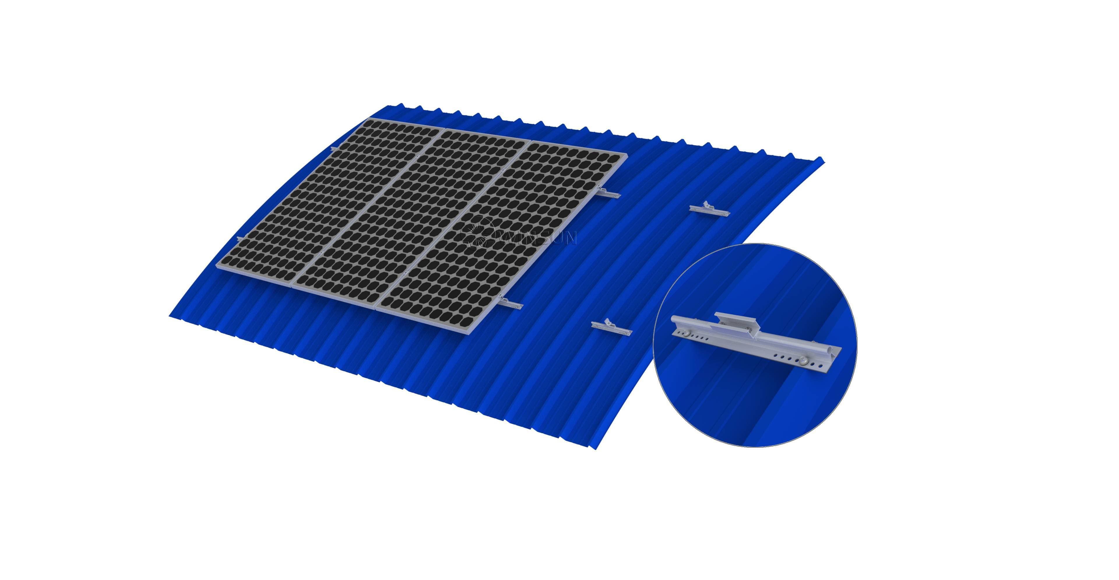 Mounting Solar Panel On Curved Roof Curved Roof Solar Mounting System