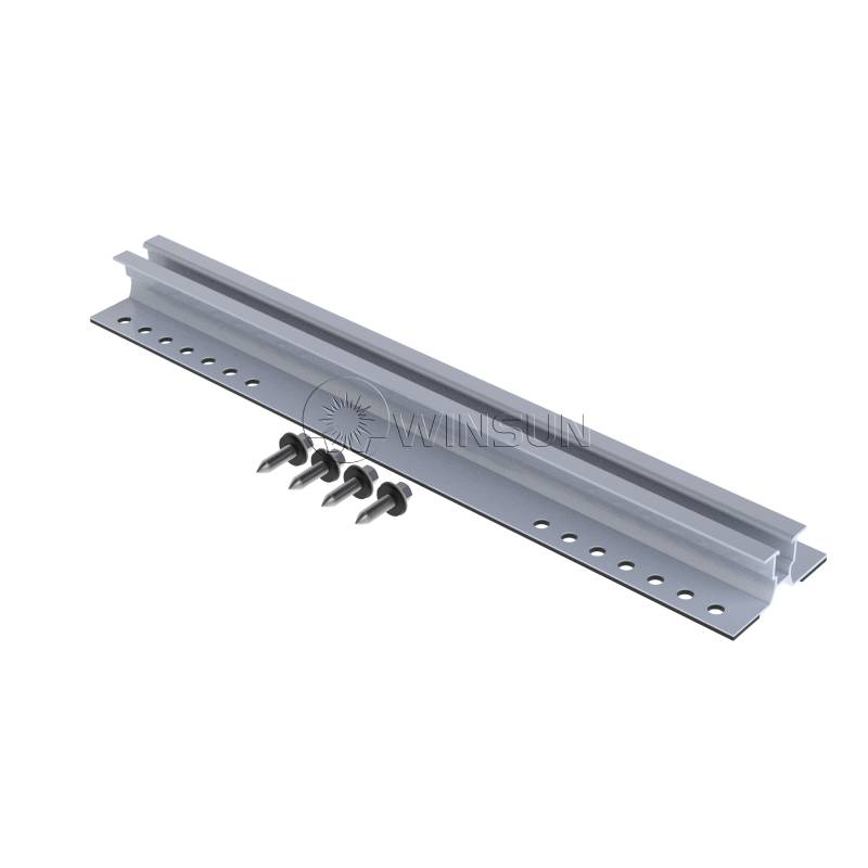 Mini Rail for Trapezoidal Sheet Metal Roofs