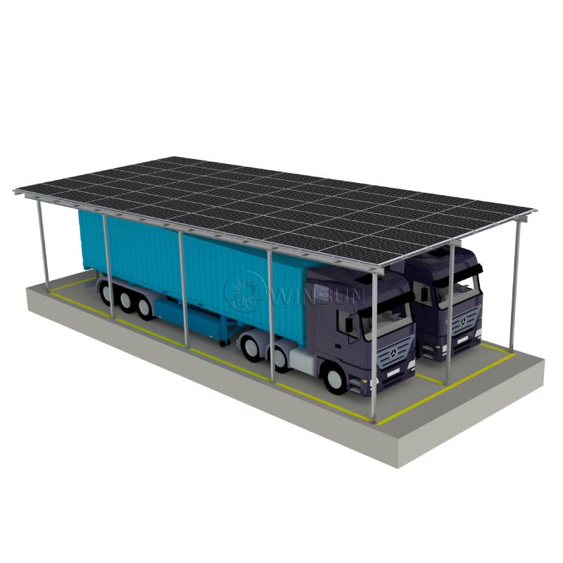 Solar Carport for Articulated Lorry